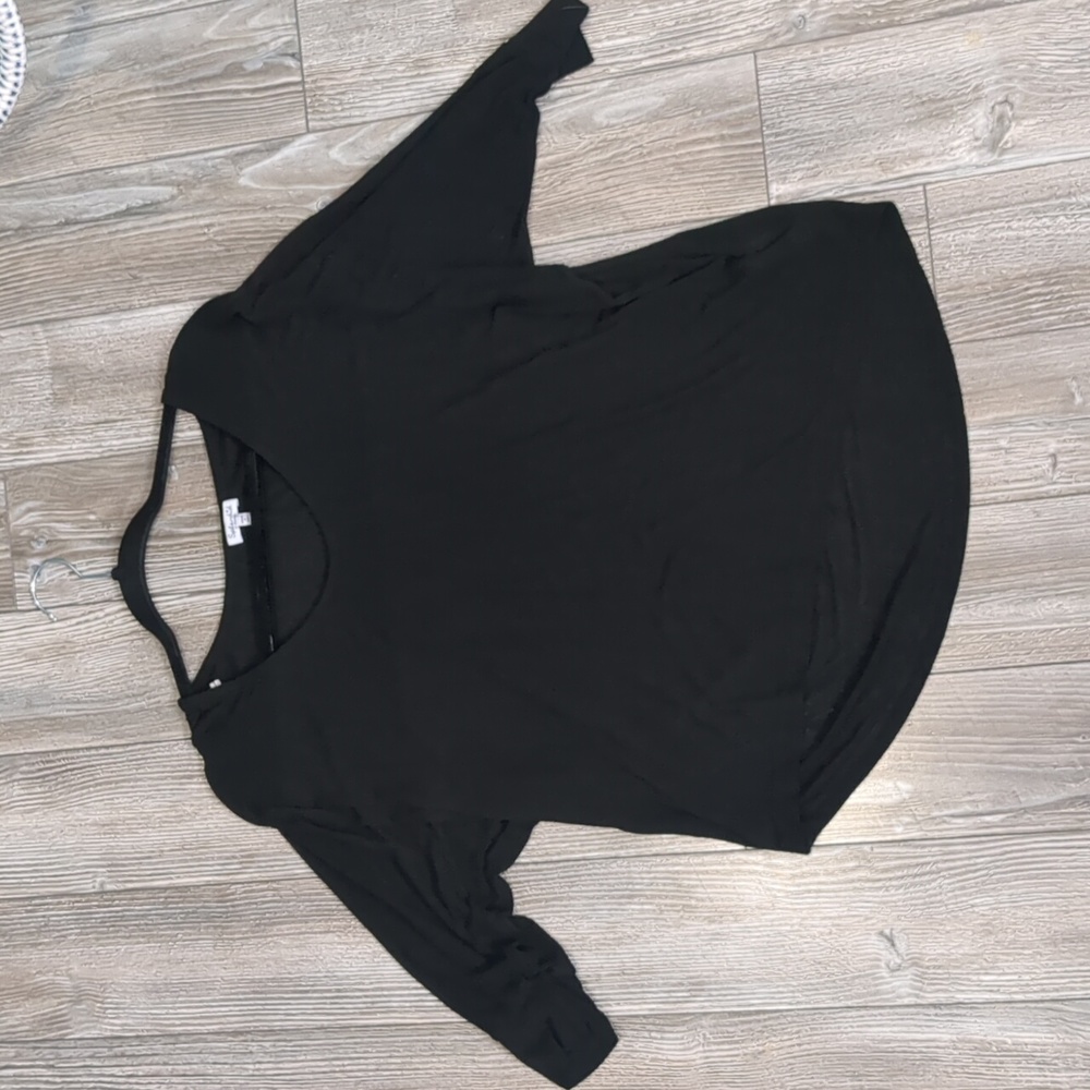 5/$25 Splendid Black Smocked Top XS